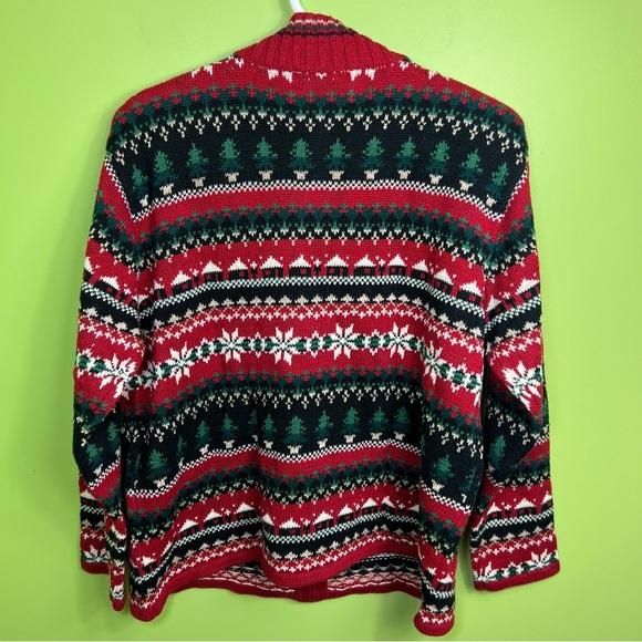 Tiara International Elderbeerman Holiday Christmas sweater size L NWT - Picture 5 of 5